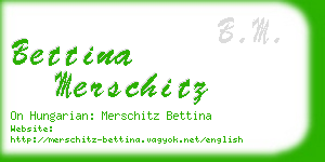 bettina merschitz business card